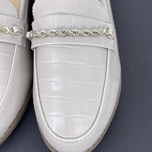 Primark Tan Loafers with Gold Accent Size:10 - Picture 3 of 5